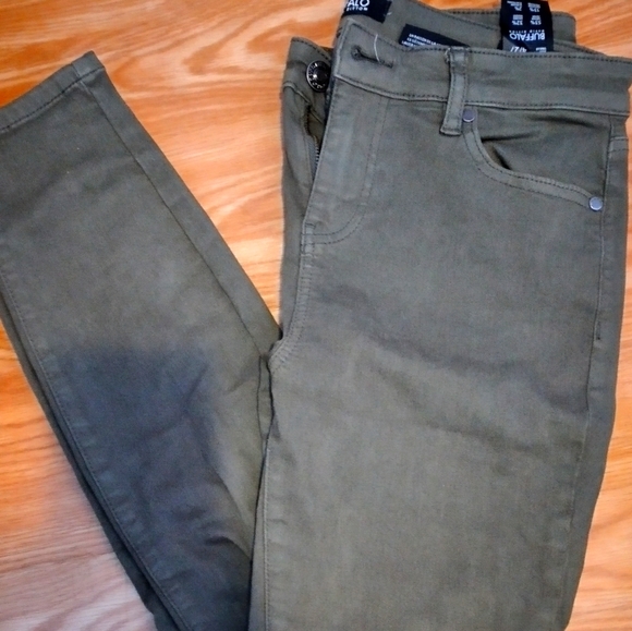 Buffalo high rise stretch jeans (Green) - Picture 1 of 2